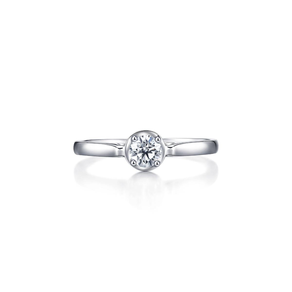 18K White Gold Diamond Ring -  - Aureus Boutique