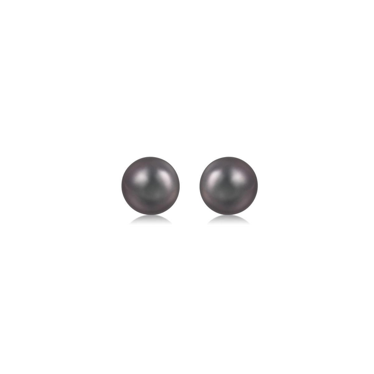 18K White Gold Tahitian Pearl Earrings -  - Aureus Boutique