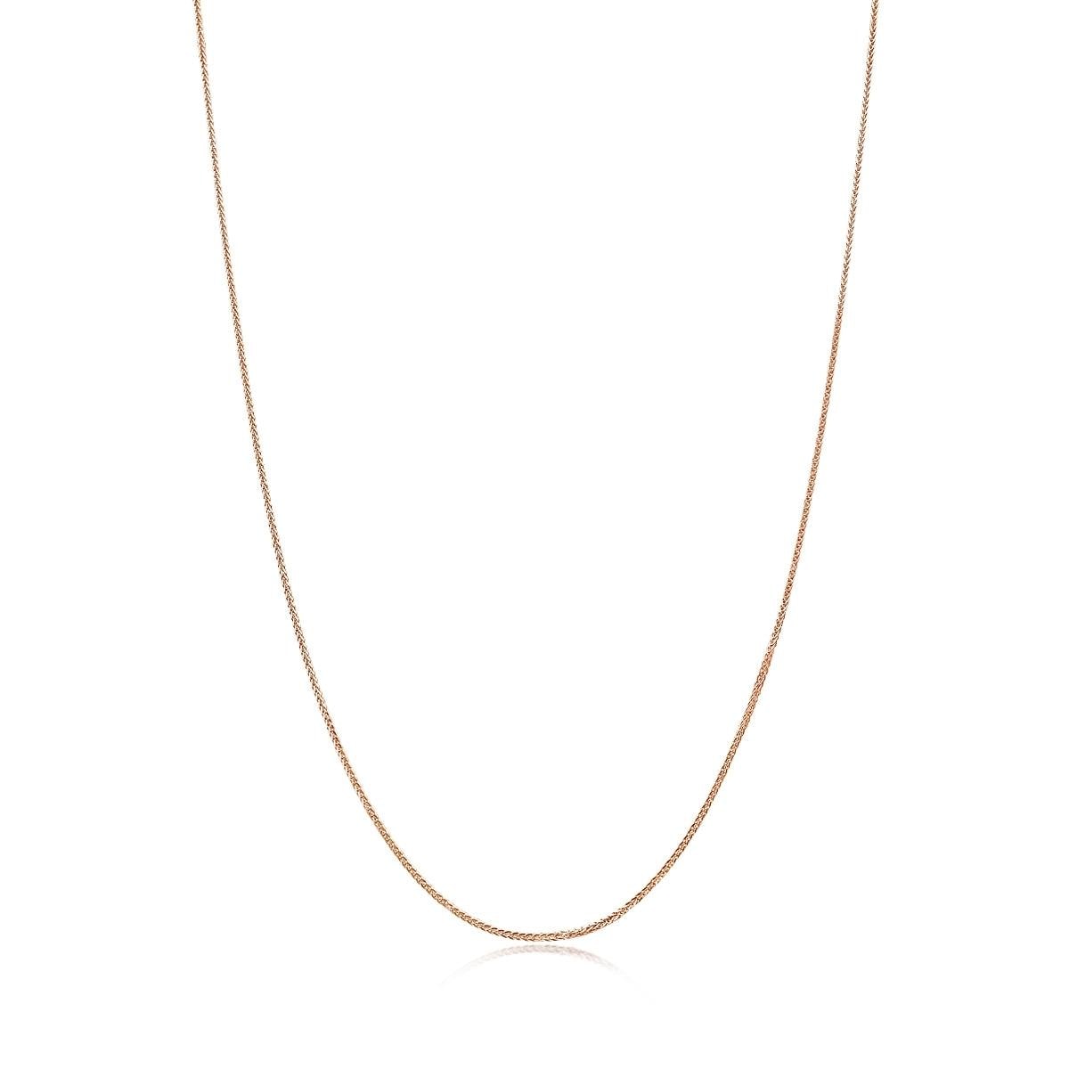 18K White and Red Gold Spiga Chain Necklace -  - Aureus Boutique