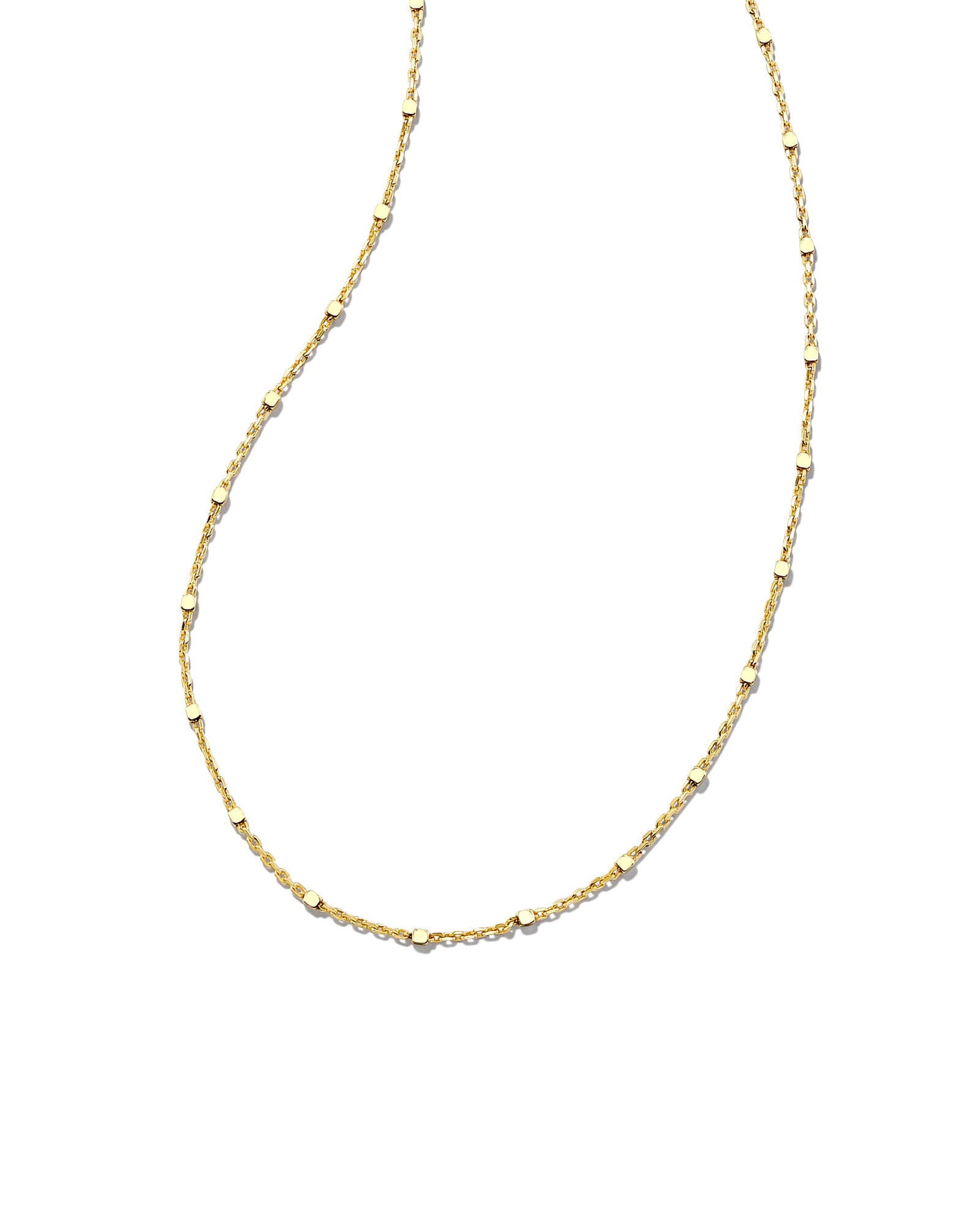 18 Inch Single Satellite Chain Necklace in 18k Yellow Gold Vermeil -  - Aureus Boutique