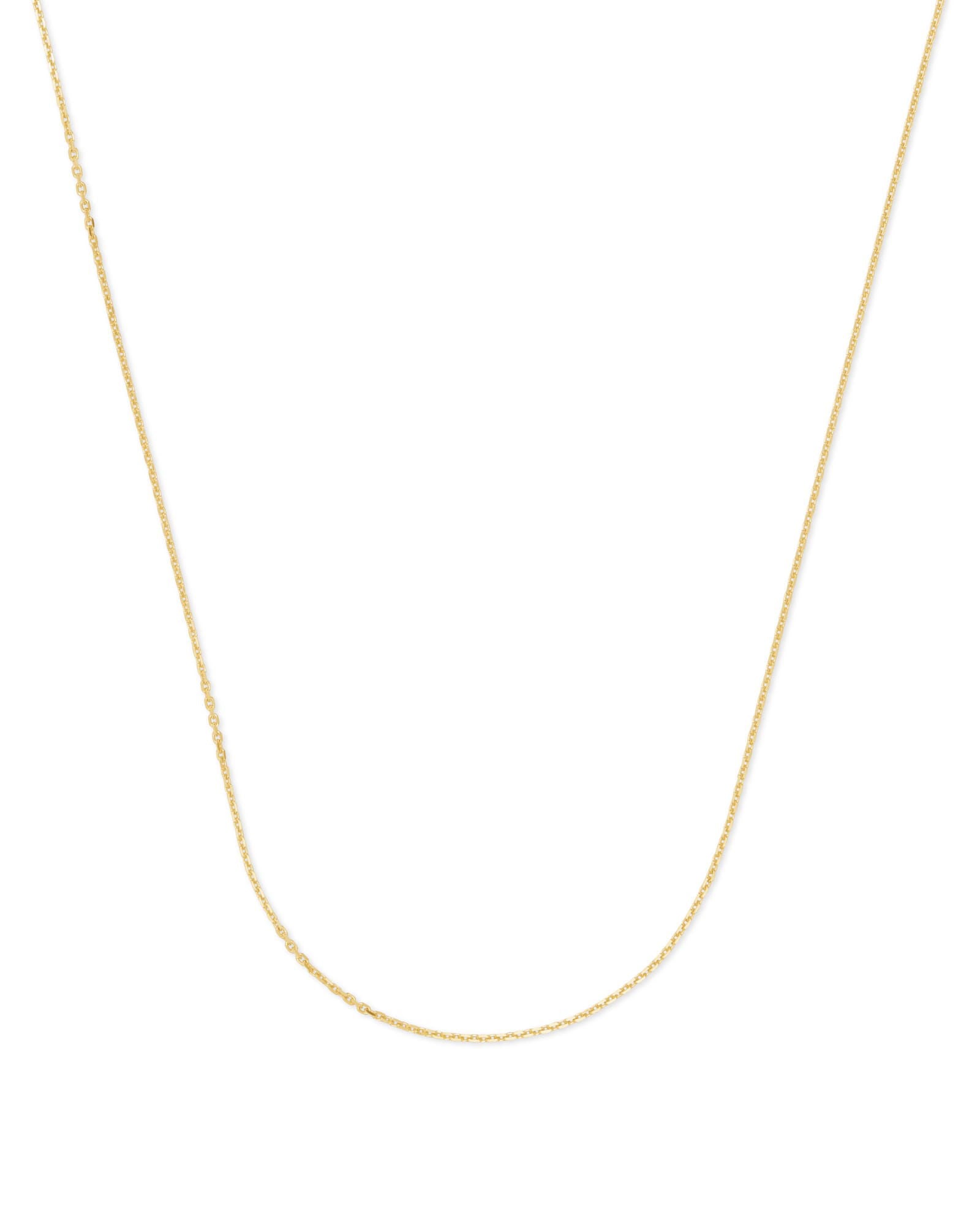 18 Inch Thin Chain Necklace in 18k Gold Vermeil -  - Aureus Boutique