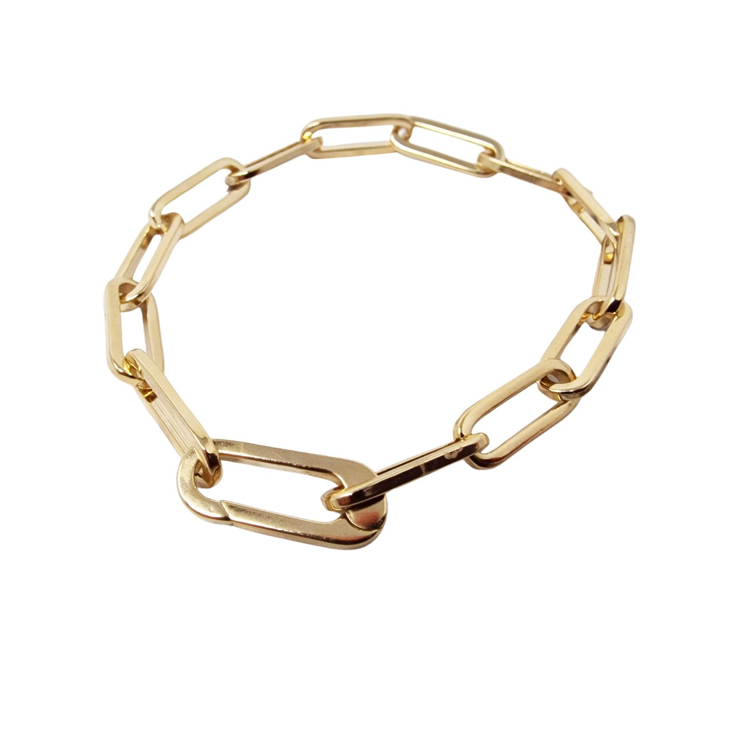 18Ct Gold Vermeil Plated Magic Link Charm Bracelet