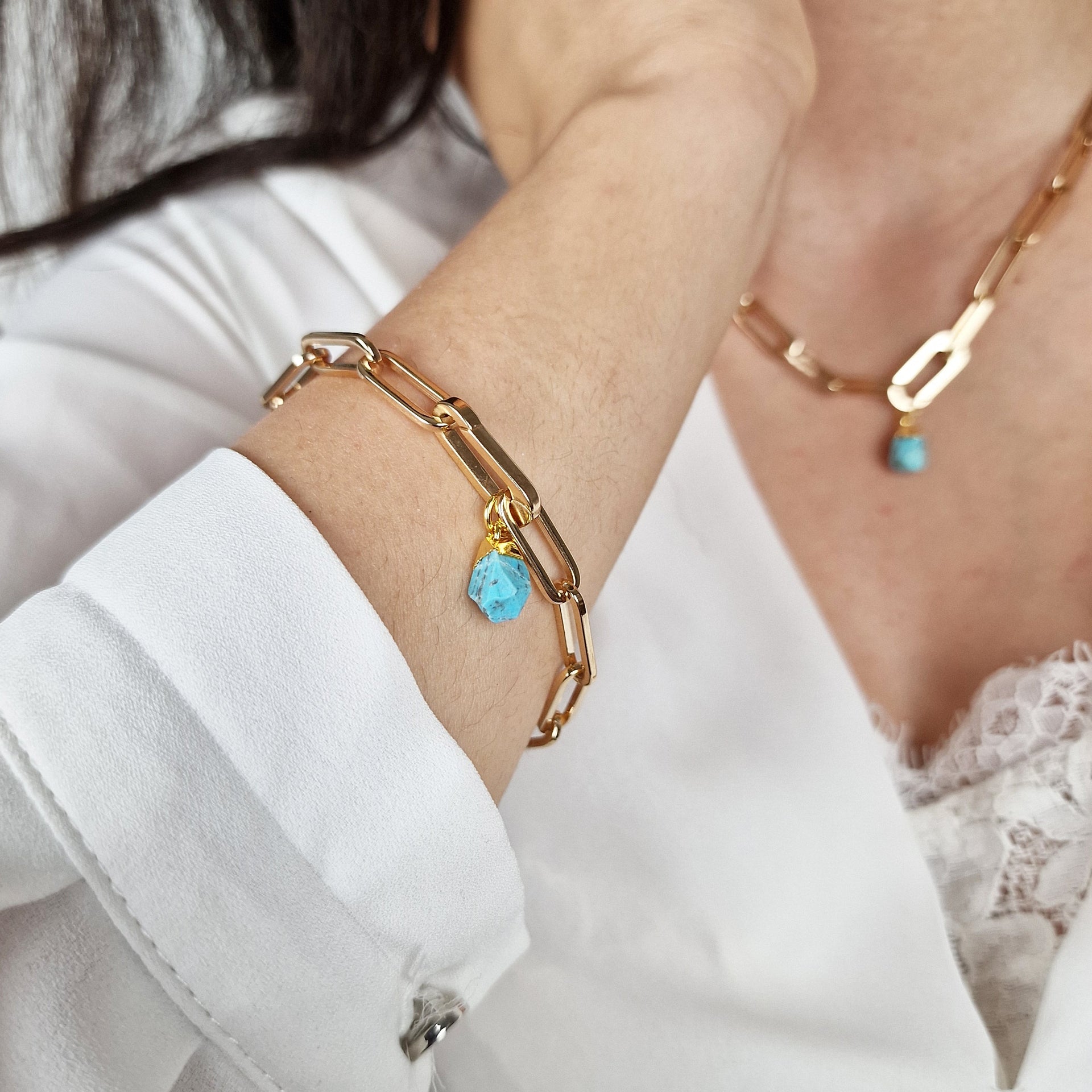 18Ct Gold Vermeil Plated Magic Link Charm Bracelet