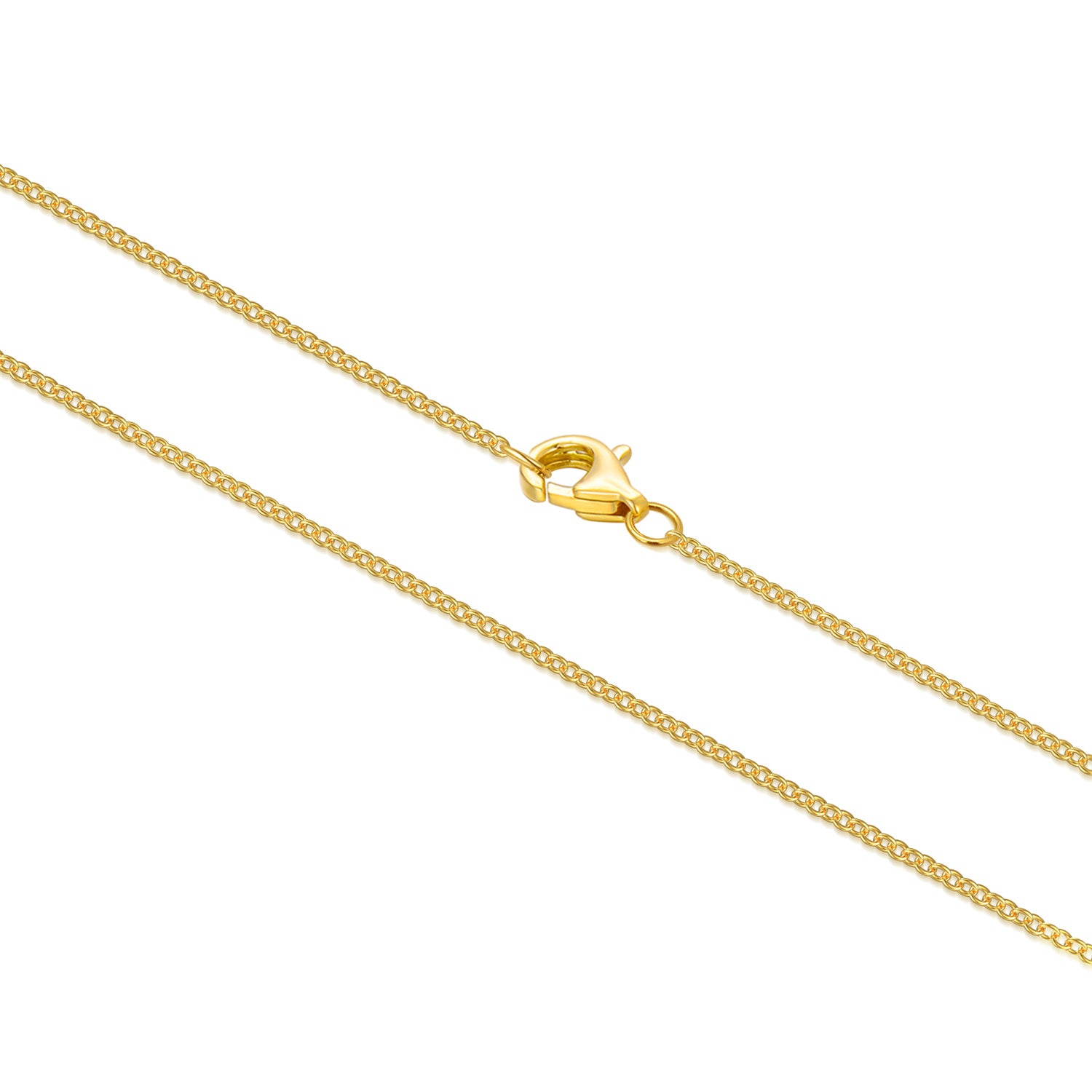 18K Gold Cable Chain Necklace