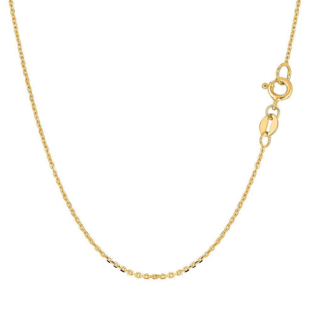 18K Gold Cable Chain Necklace
