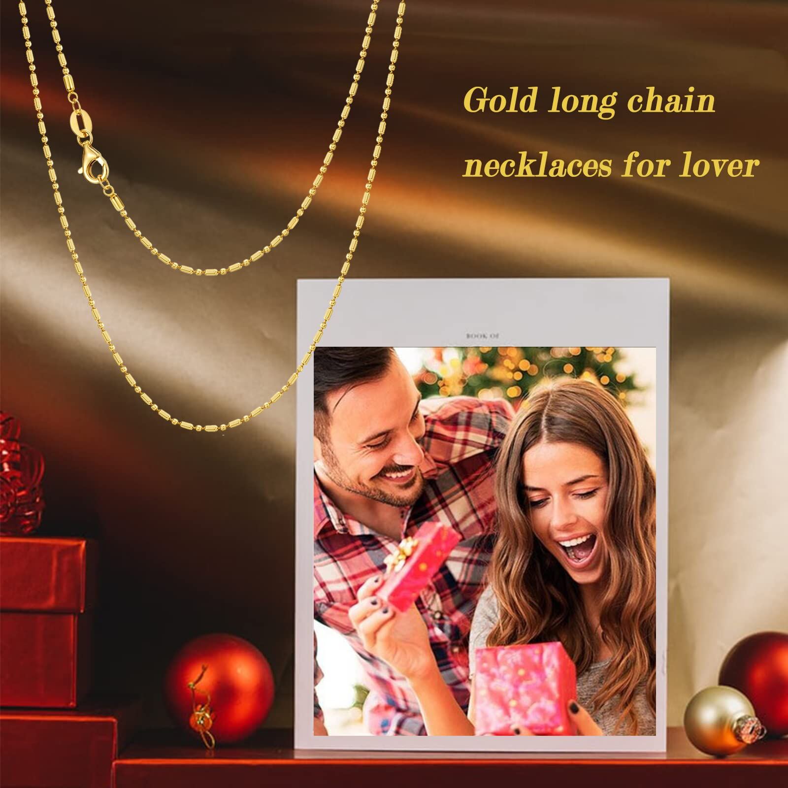 18K Gold Chain Necklace