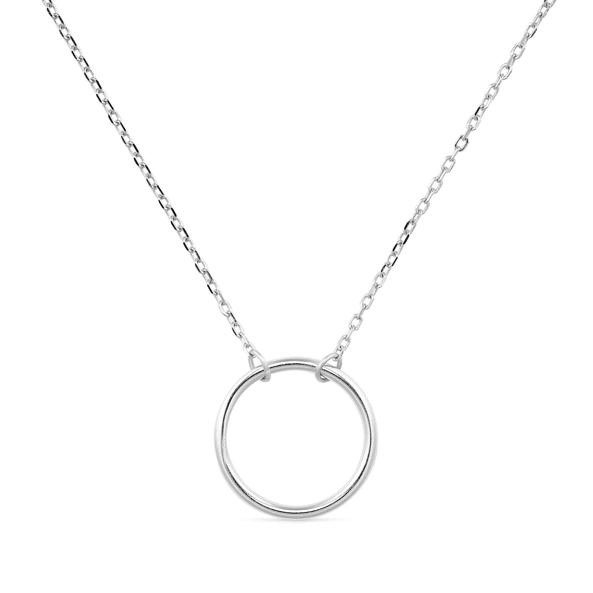Sterling Silver Circle Necklace