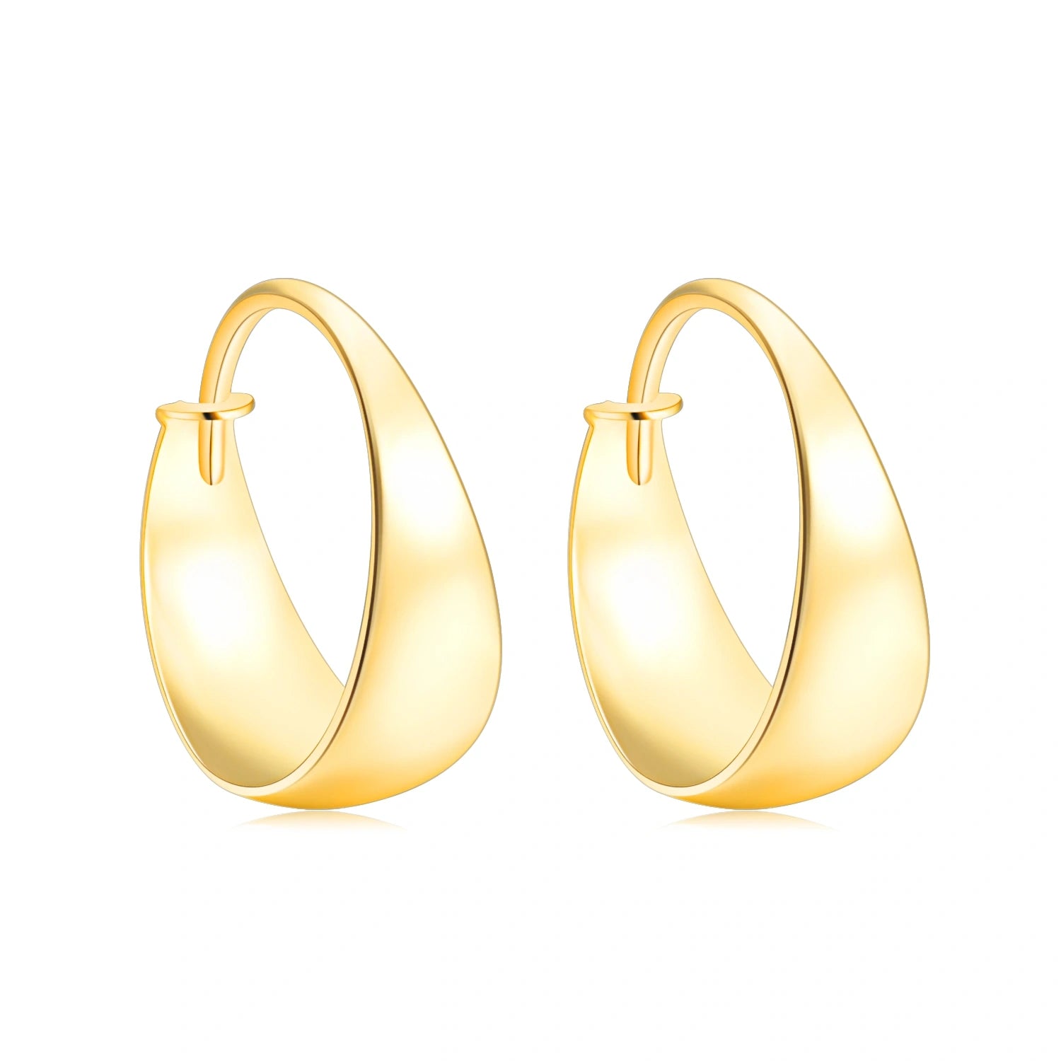 18K Gold Hoop Earrings
