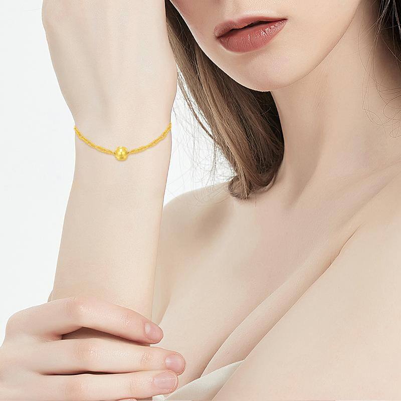 18K Gold Paperclip Chain Bracelet