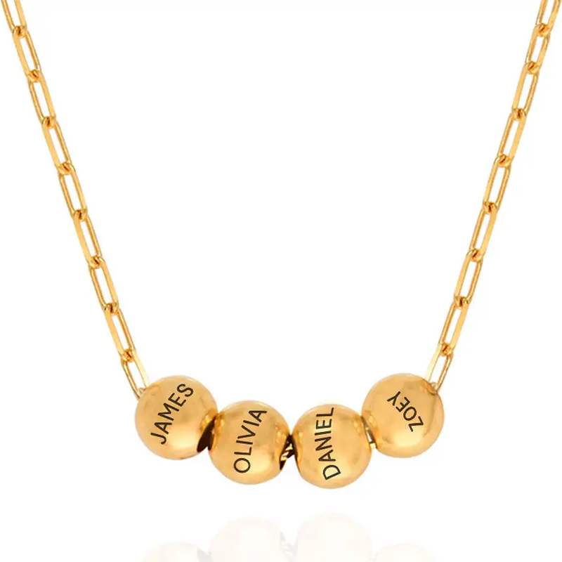 Sterling Silver with Yellow Gold Plated Personalized Classic Name Pendant Necklace