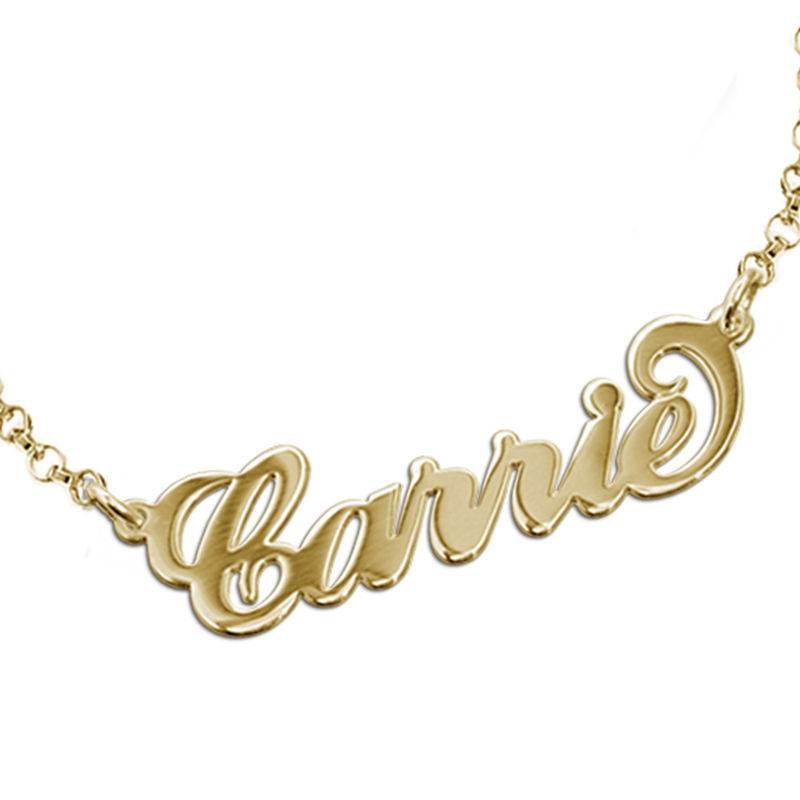 Carrie Name Bracelet in Gold Plating