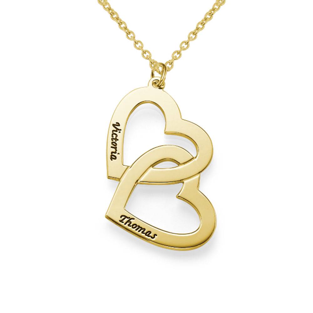 Birthday Gift Ideas for Her - Heart in Heart Necklace - 18k Gold Plated - Personalized Necklace