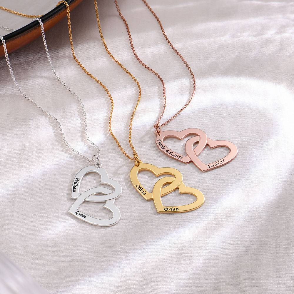 Birthday Gift Ideas for Her - Heart in Heart Necklace - 18k Gold Plated - Personalized Necklace