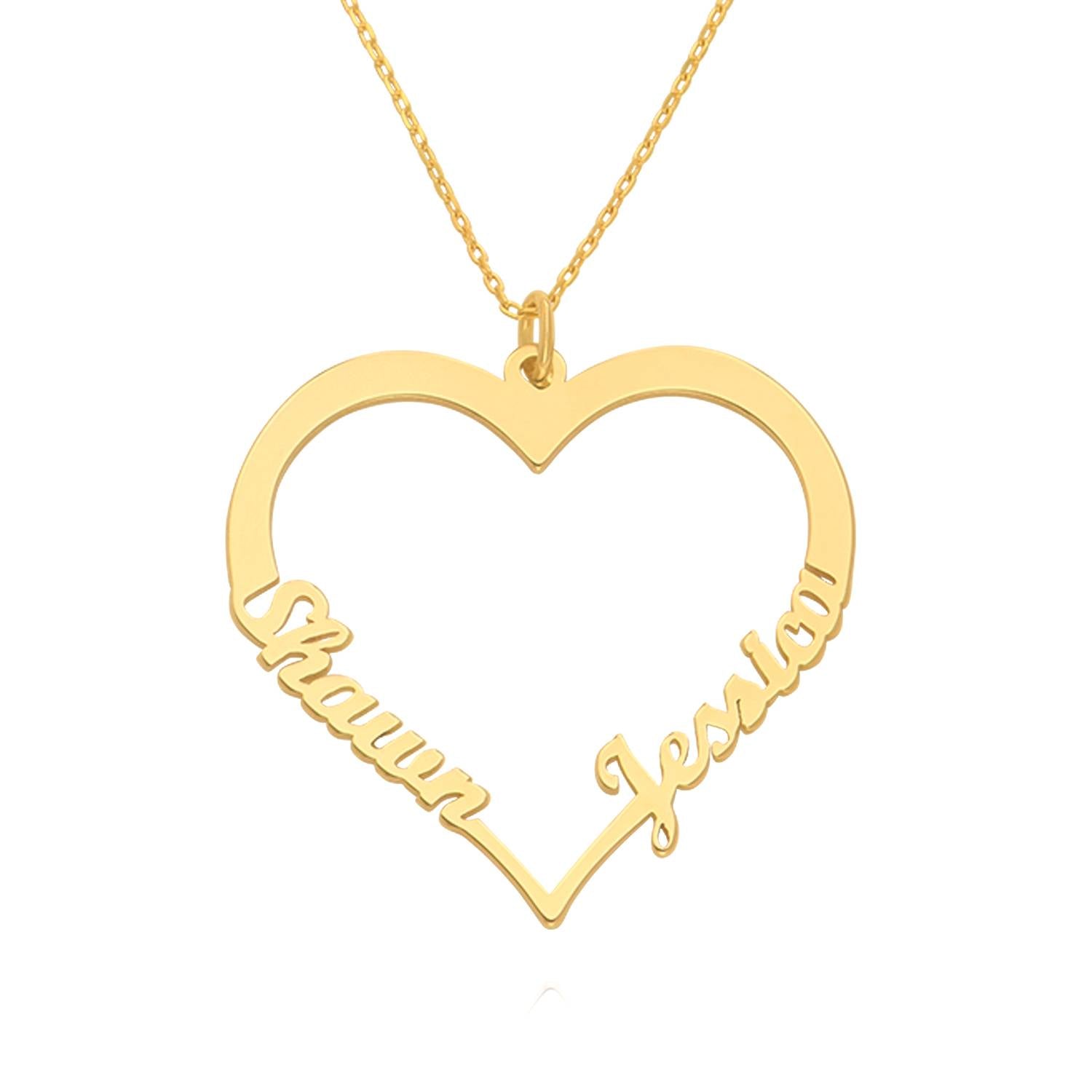 Best Gifts for Her - 18k Gold Plated Heart Necklace - Yours Truly Collection