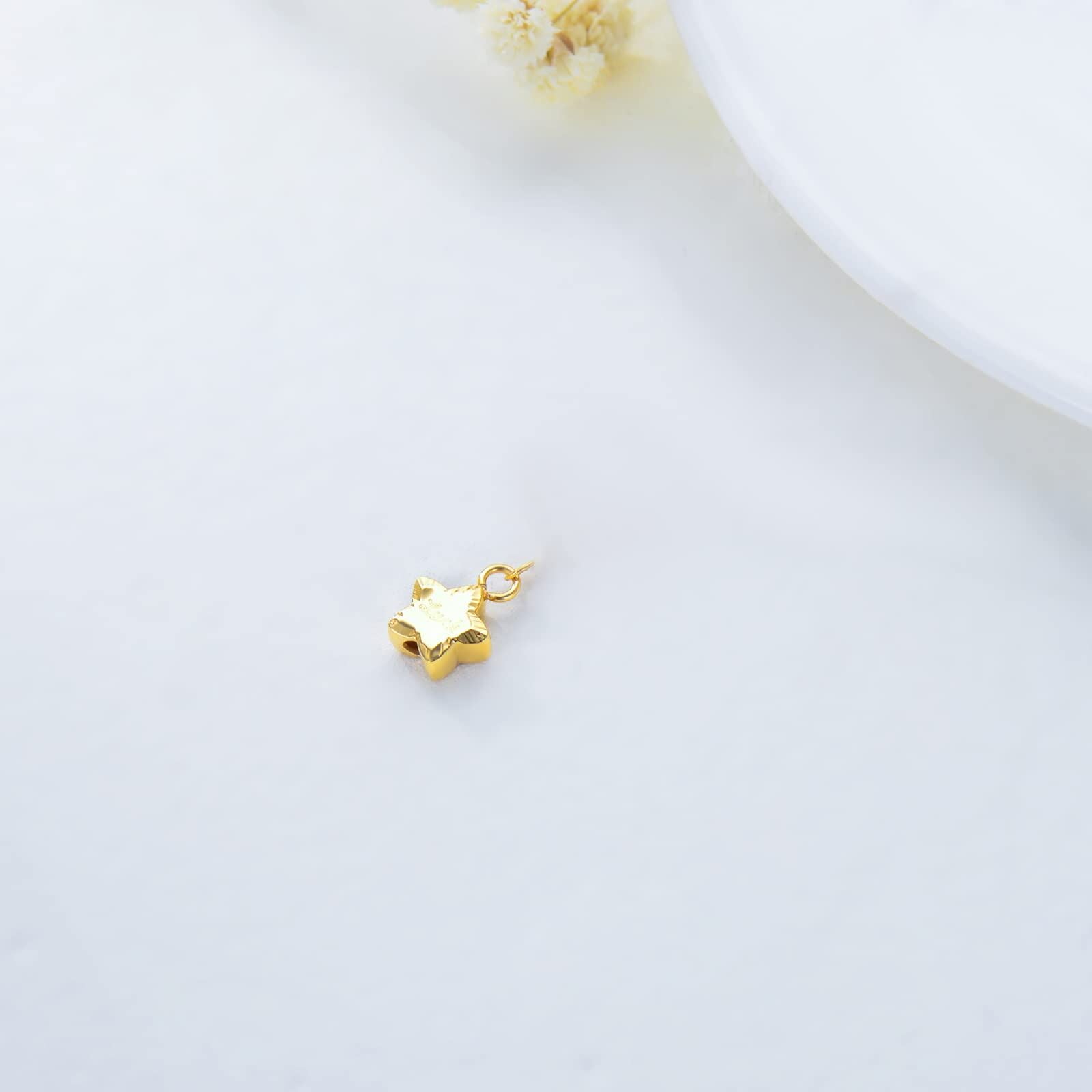 18K Gold Star Pendant Charms