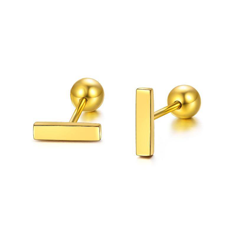 14K Gold Stud Earrings