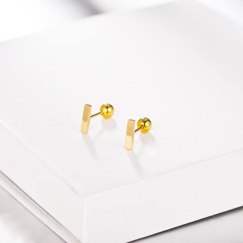 14K Gold Stud Earrings