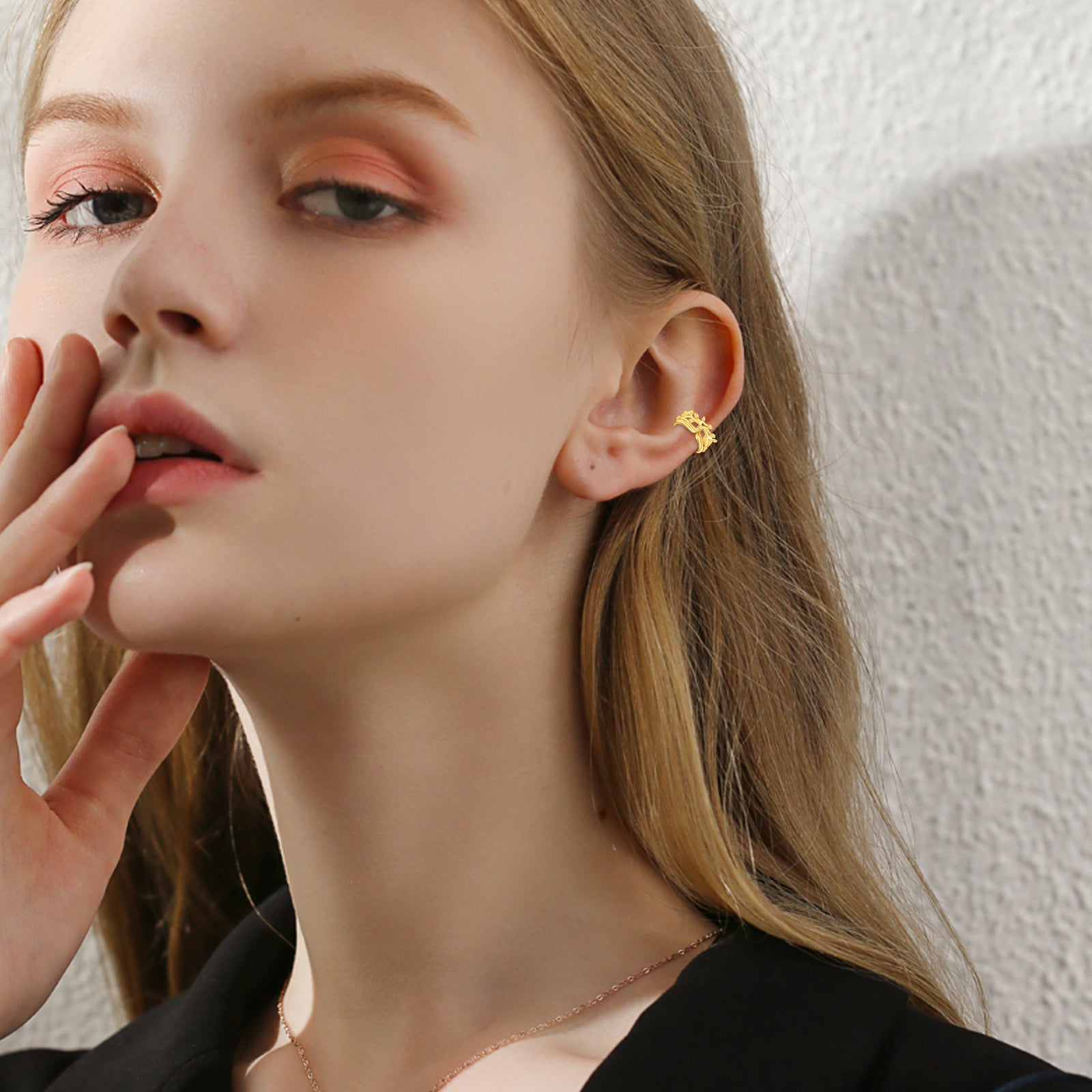 14K Gold Tree Of Life Hoop Earrings