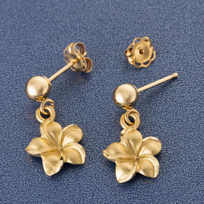 Gold Vermeil Wildflowers Drop Earrings for Women