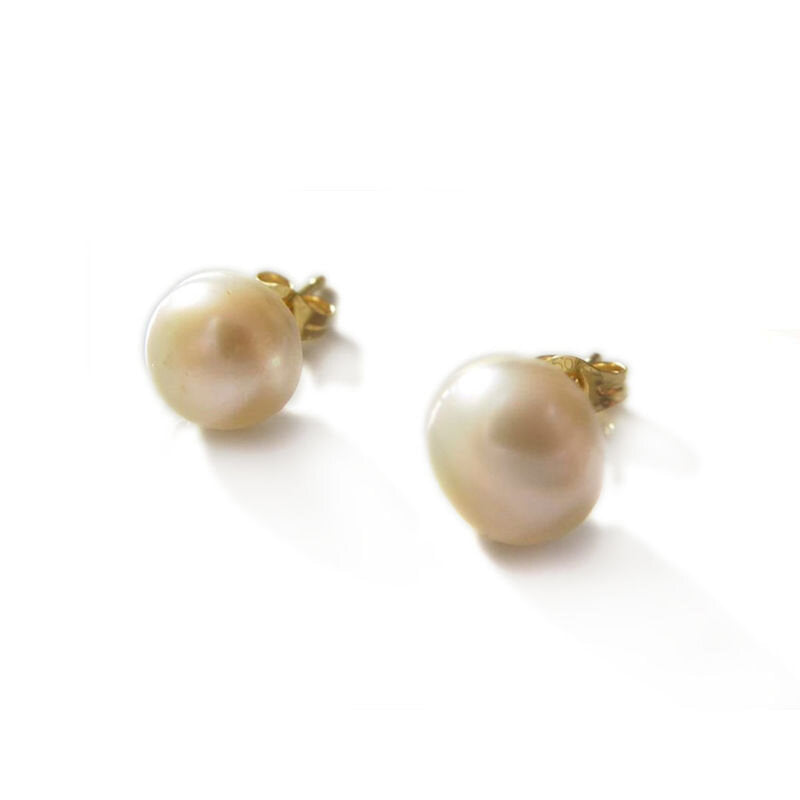 18k Gold Creamy White Pearls Earrings -  - Aureus Boutique