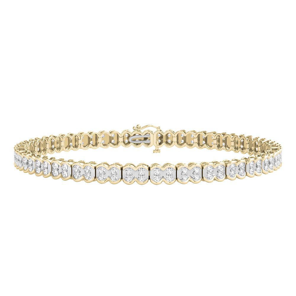 1 ct. tw. Diamond Bracelet in 10K Yellow Gold