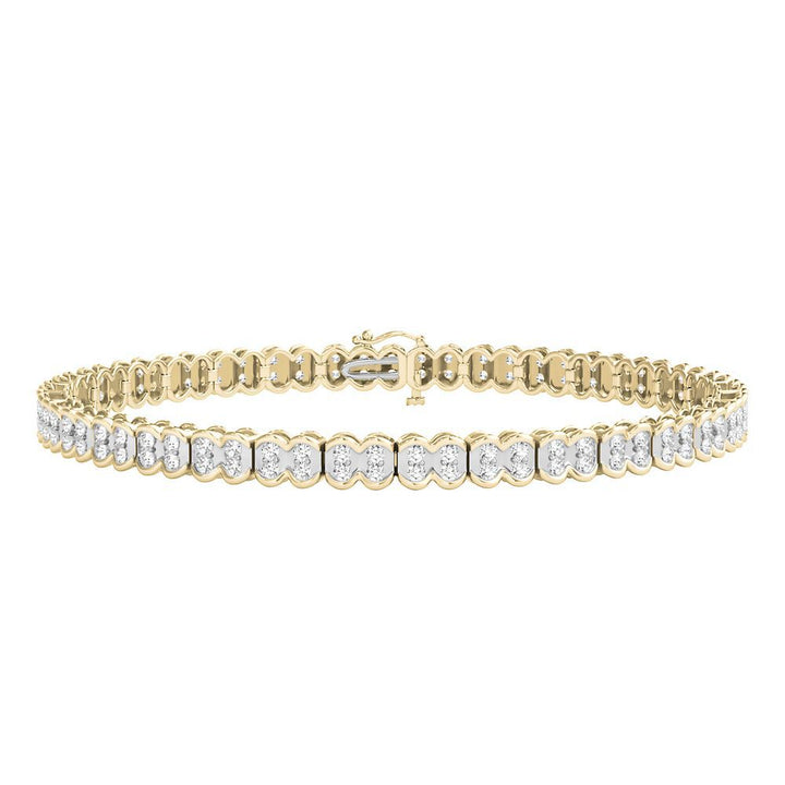 1 ct. tw. Diamond Bracelet in 10K Yellow Gold