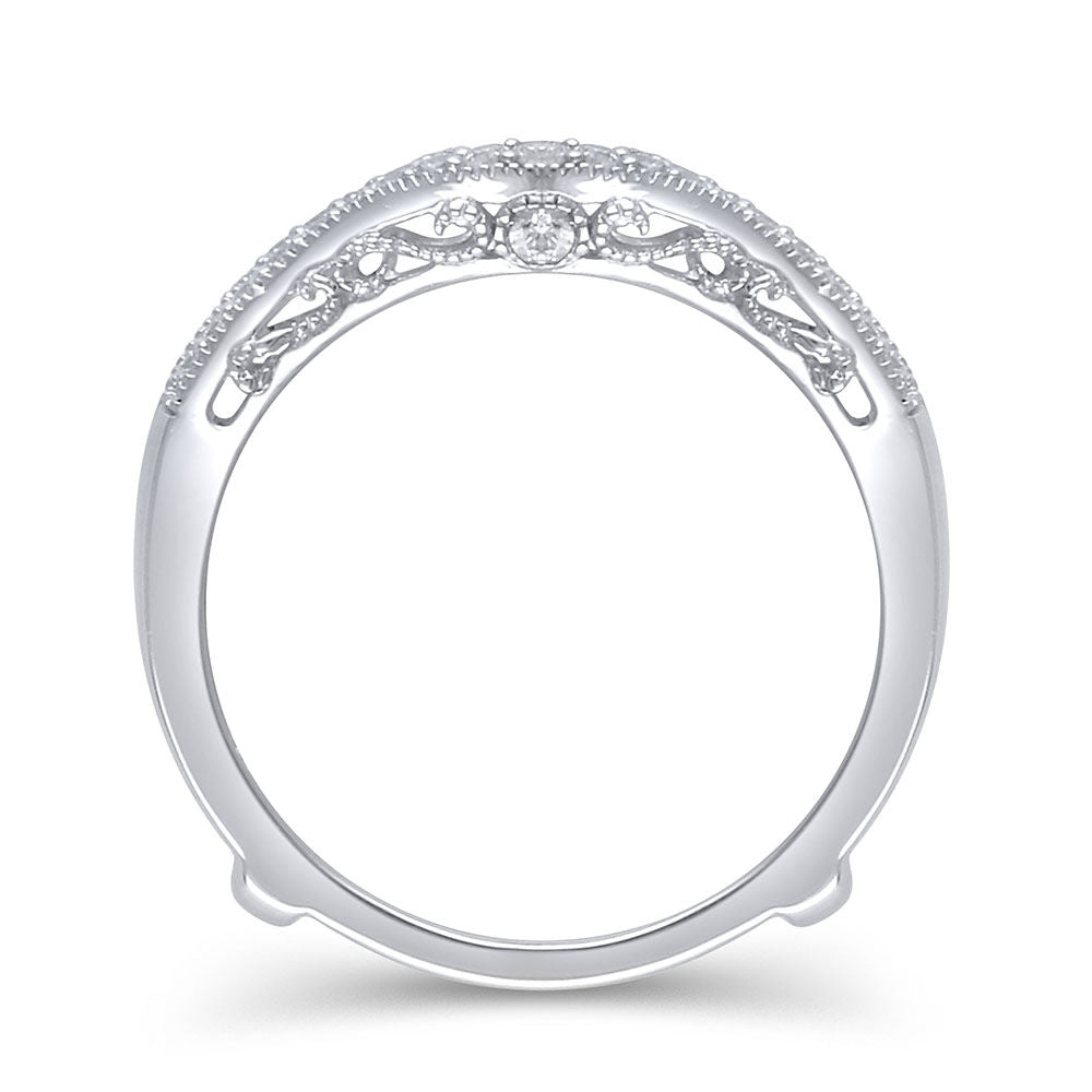 1/4 ct. tw. Diamond Ring Enhancer in 14K White Gold