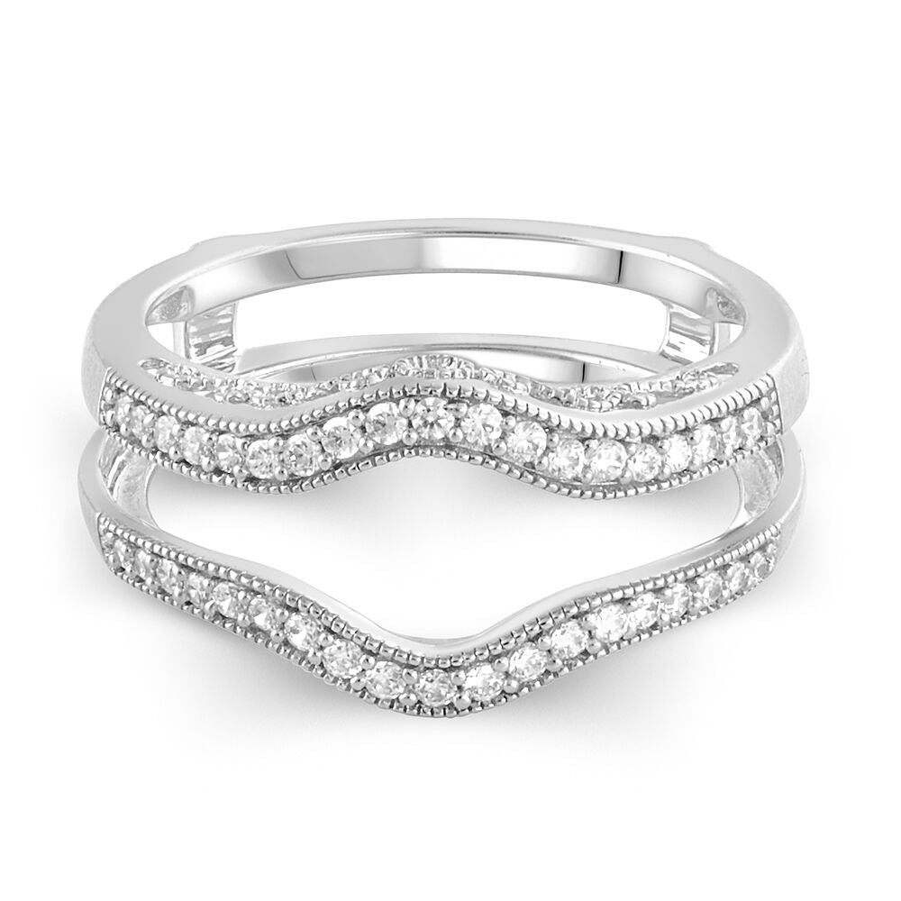 1/4 ct. tw. Diamond Ring Enhancer in 14K White Gold