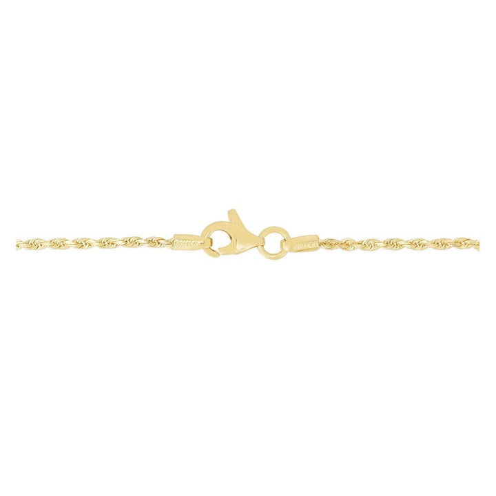 Rope Chain Necklace in 14K Yellow Gold, 1.5mm, 20”