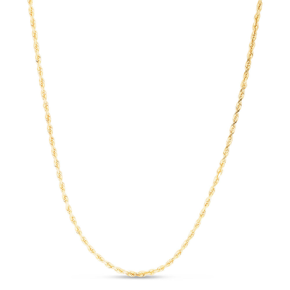 Rope Chain Necklace in 14K Yellow Gold, 1.5mm, 20”