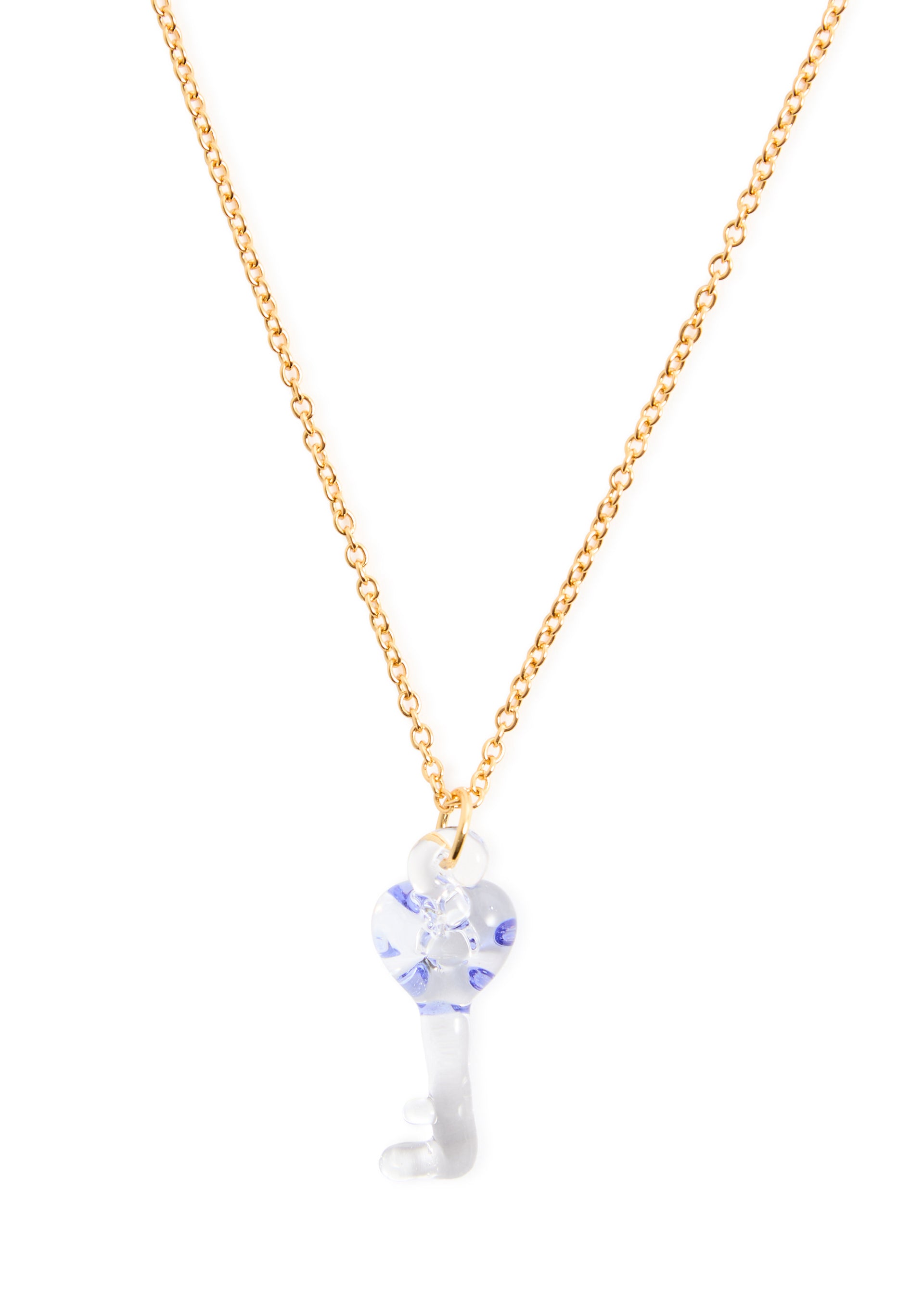 Key 18kt gold-plated necklace