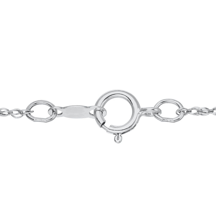 Lab Created White Sapphire & Amethyst Cross Pendant in Sterling Silver