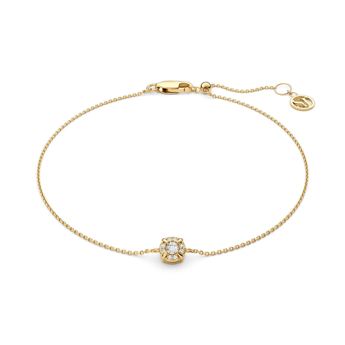 Bracelet Rome - 14k yellow gold or white gold 0.09 ct TW G-H VS lab-grown diamonds