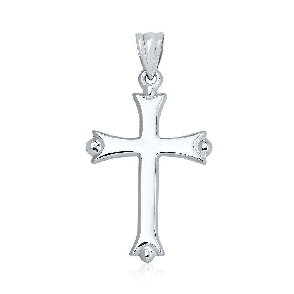 Two-Tone Reversible Cross in 14K Gold