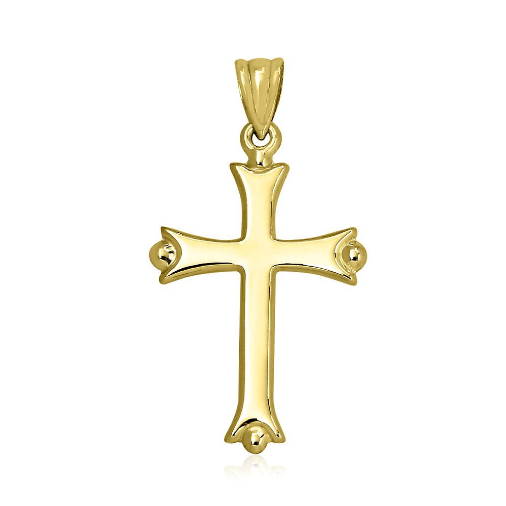 Two-Tone Reversible Cross in 14K Gold