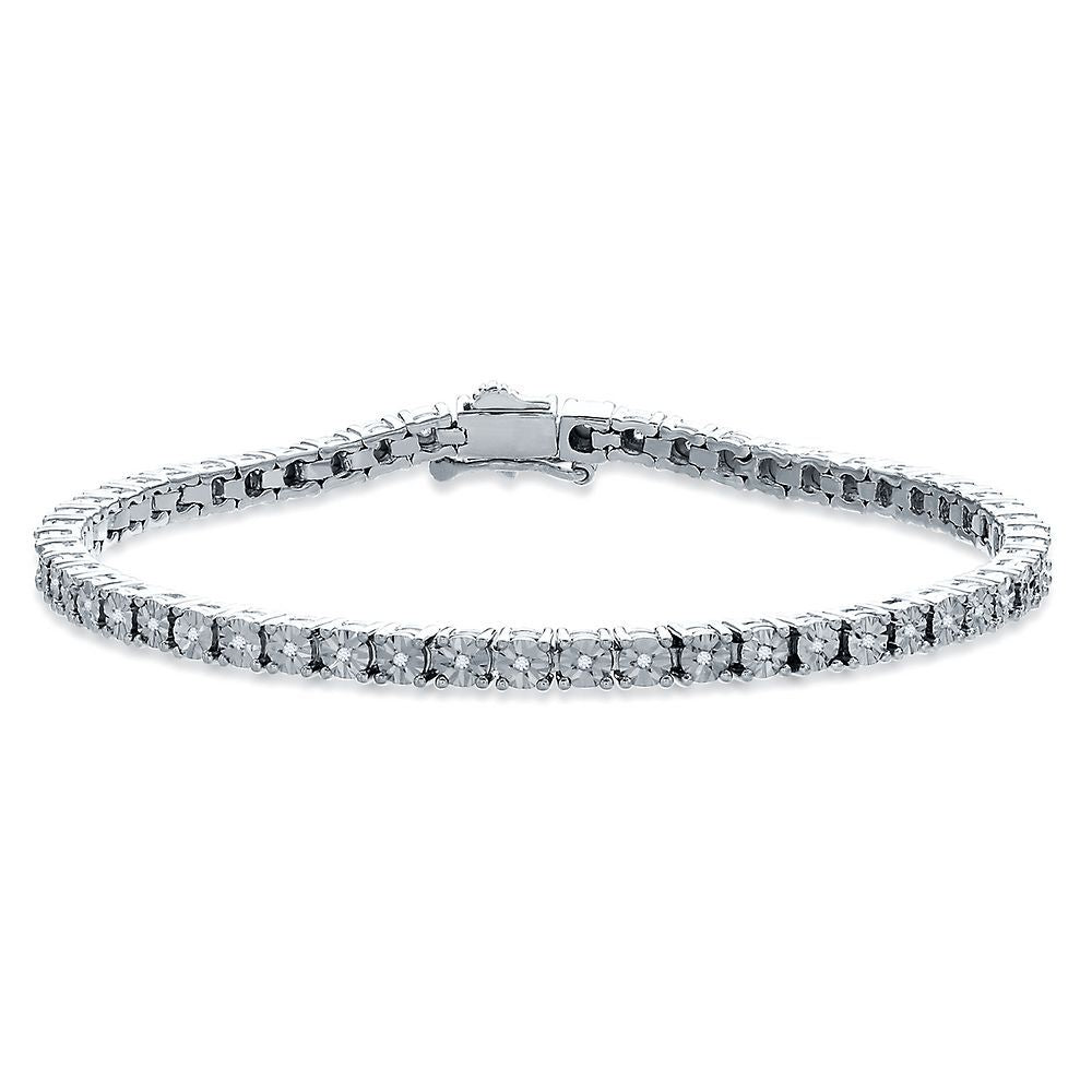 1/5 ct. tw. Diamond Tennis Bracelet in Sterling Silver