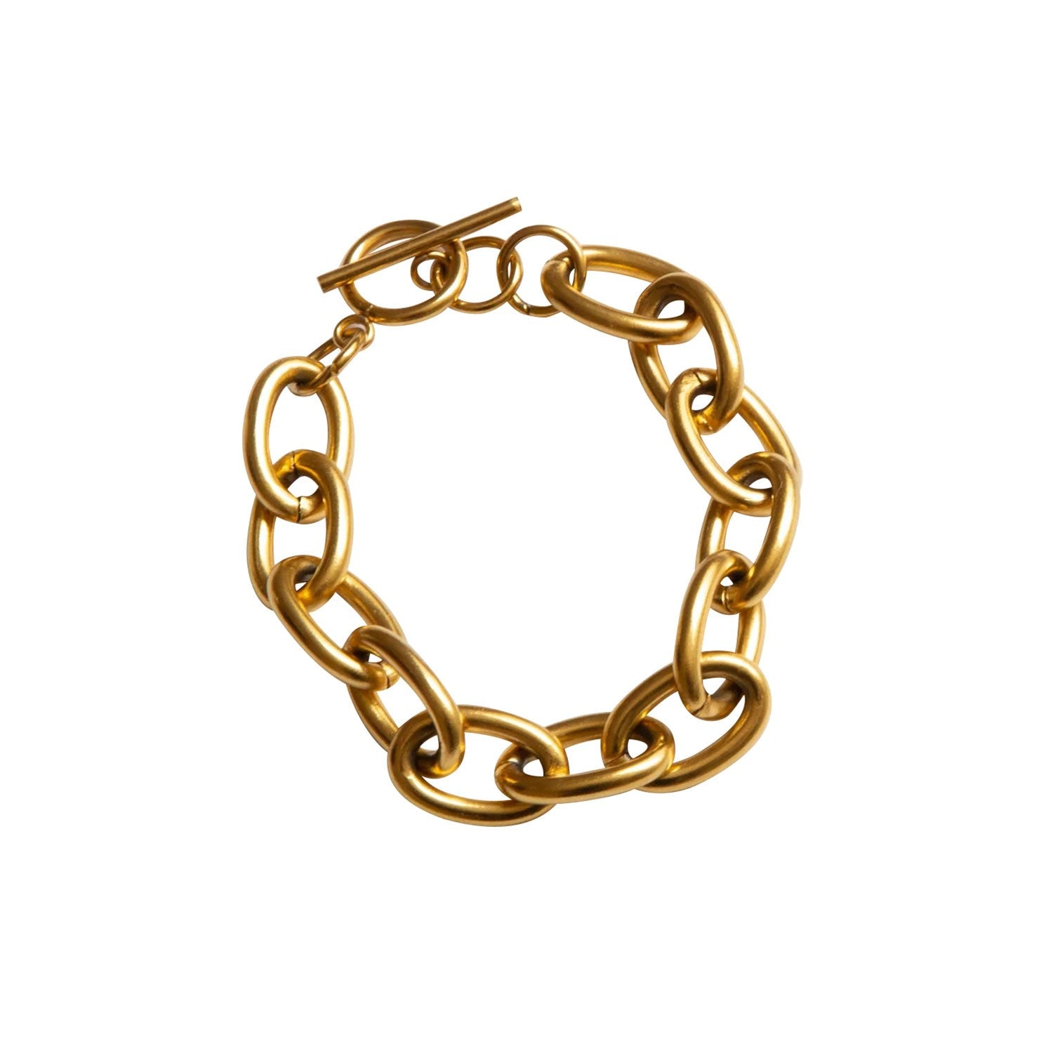 Gold Chain Modern Statement Chunky Bracelet