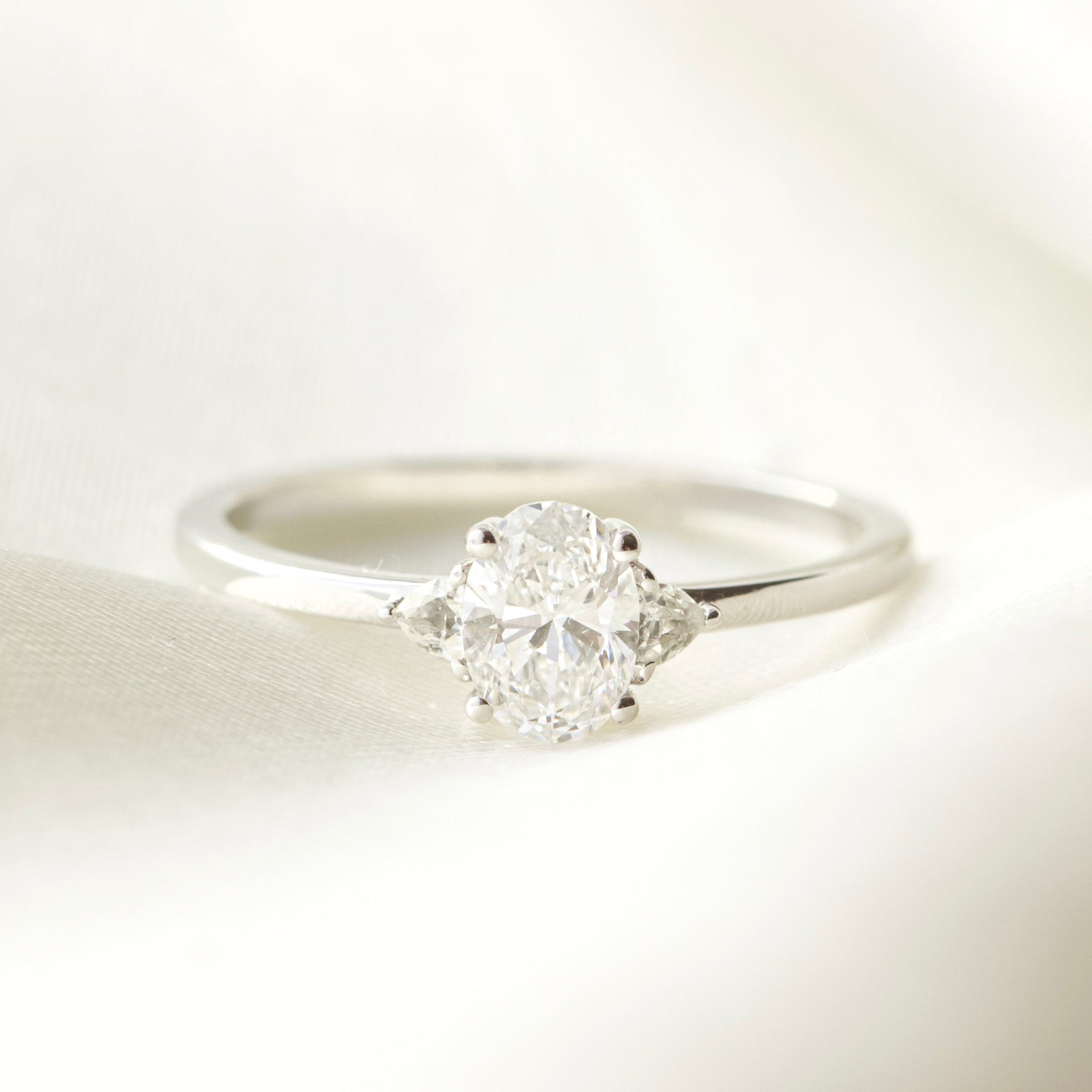 Paloma Lab Grown Diamond & White Sapphire Ring