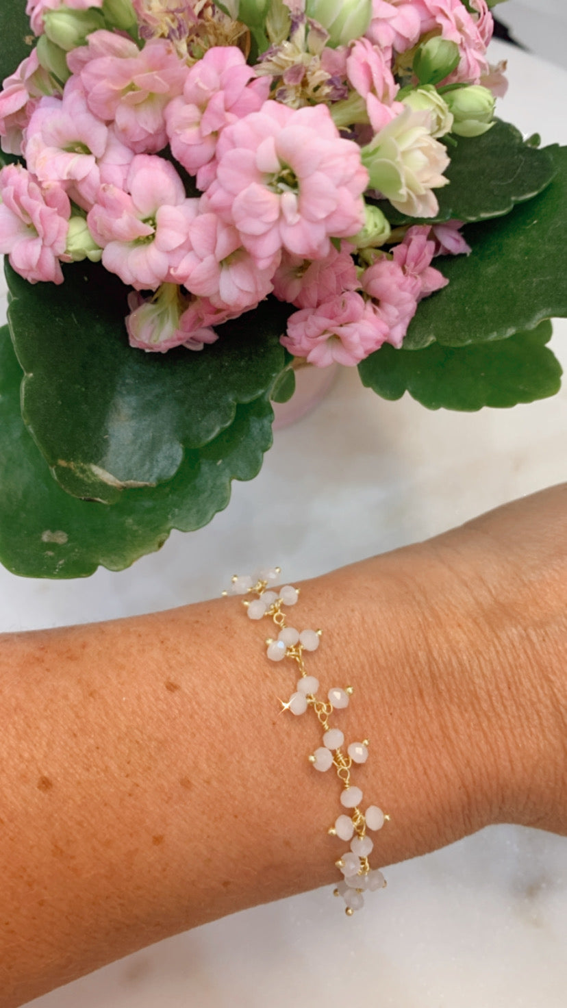 Moonstone Cluster Bracelet