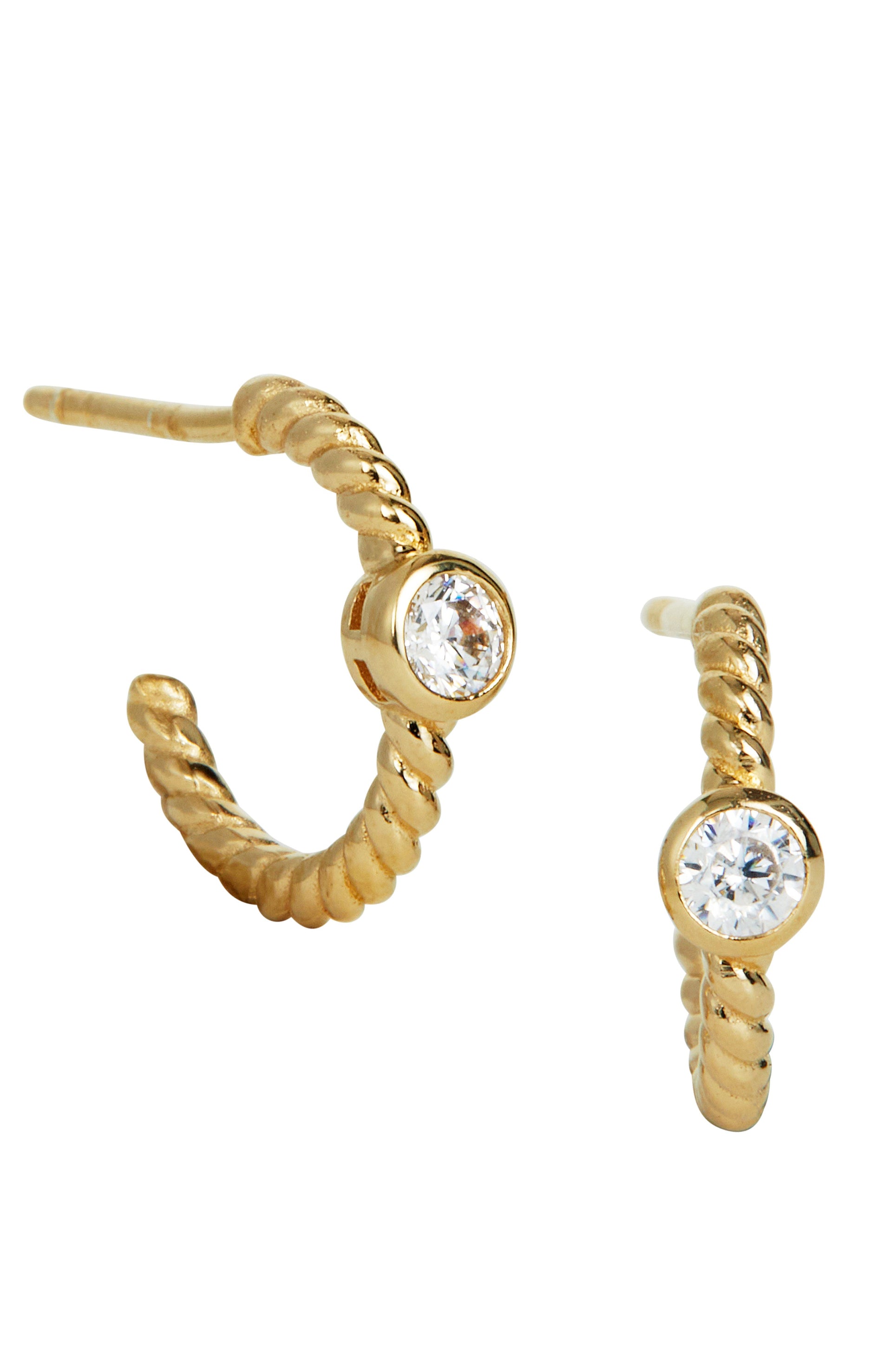 Italian Sterling 12mm Mini Huggie