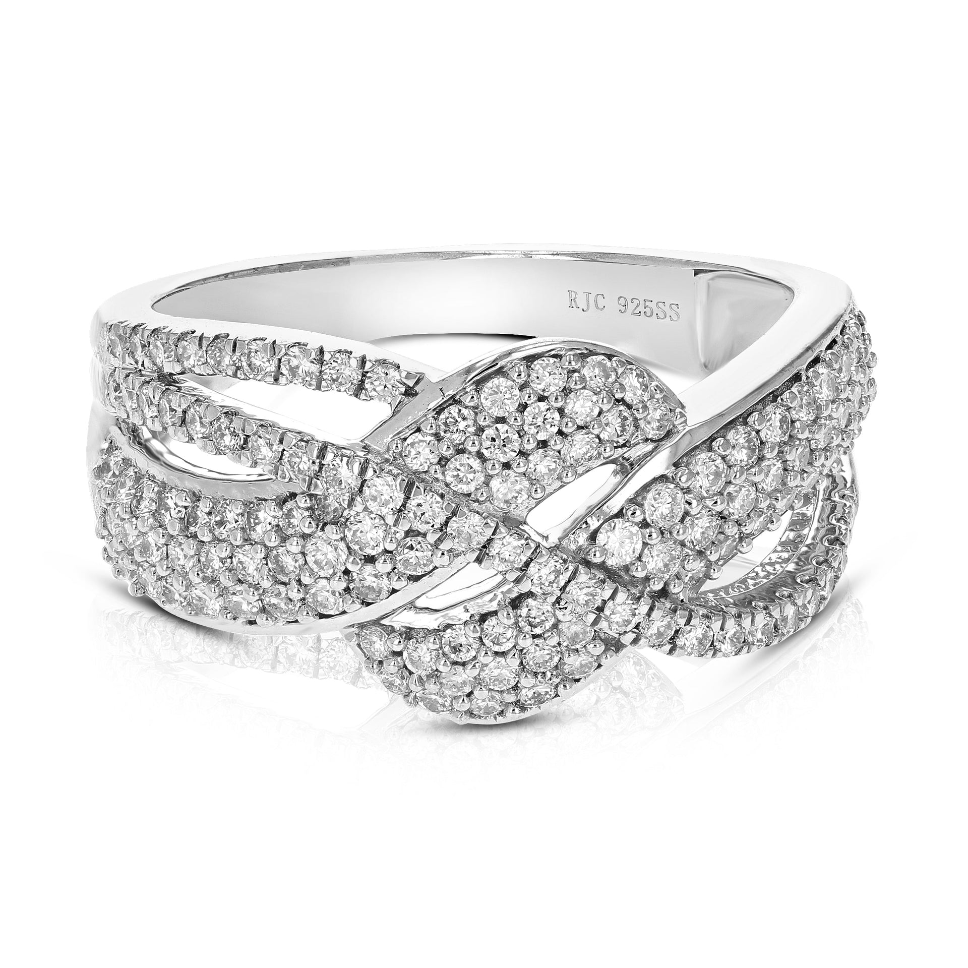 3/4 cttw Round Cut Lab Grown Diamond Engagement Ring .925 Sterling Silver prong Set