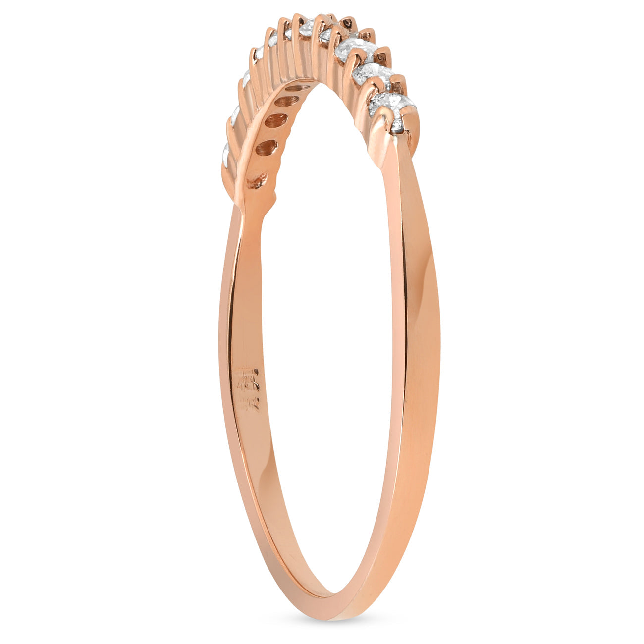 1/4ct Diamond Ring 14K Rose Gold