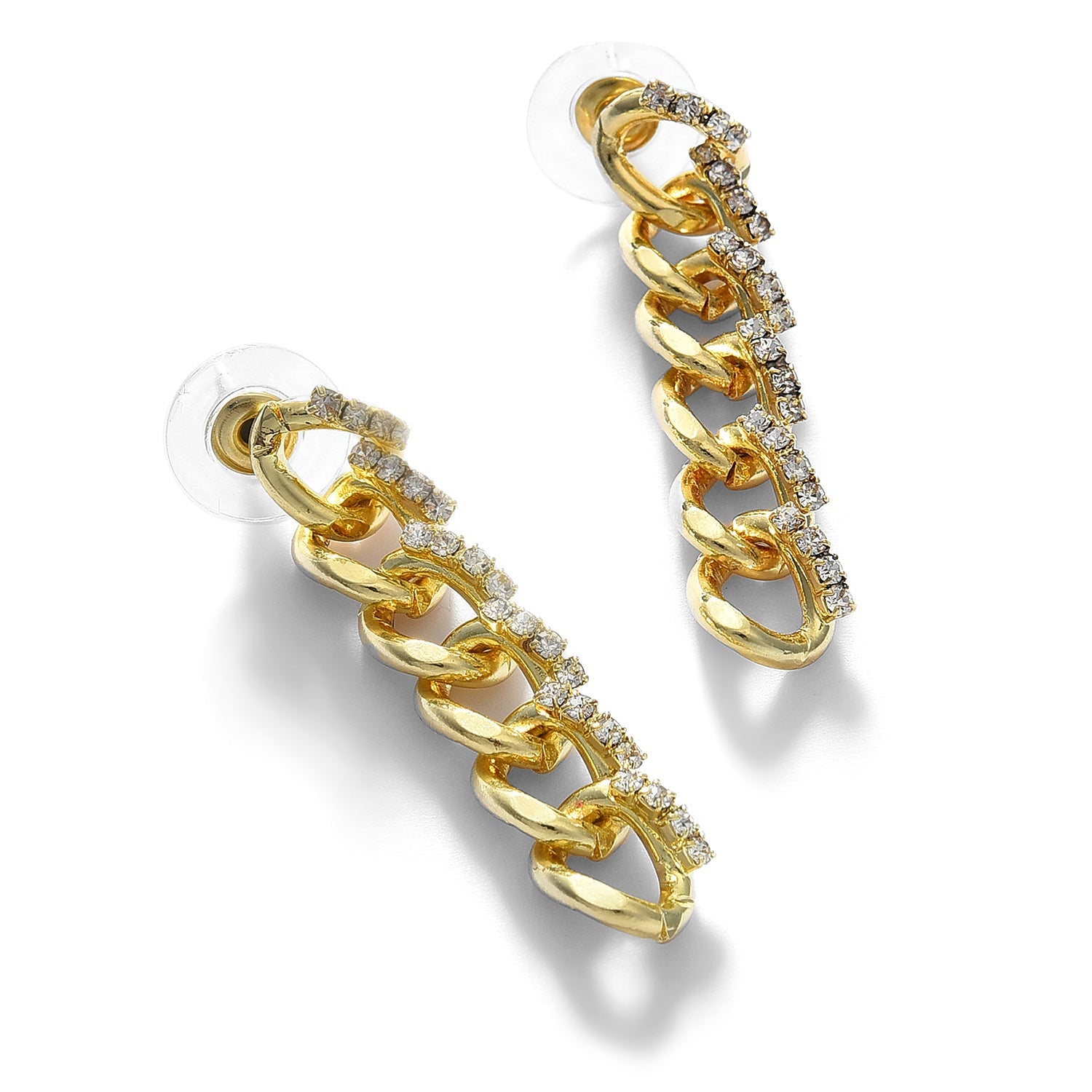 Gold Plated Stone Drop Earring