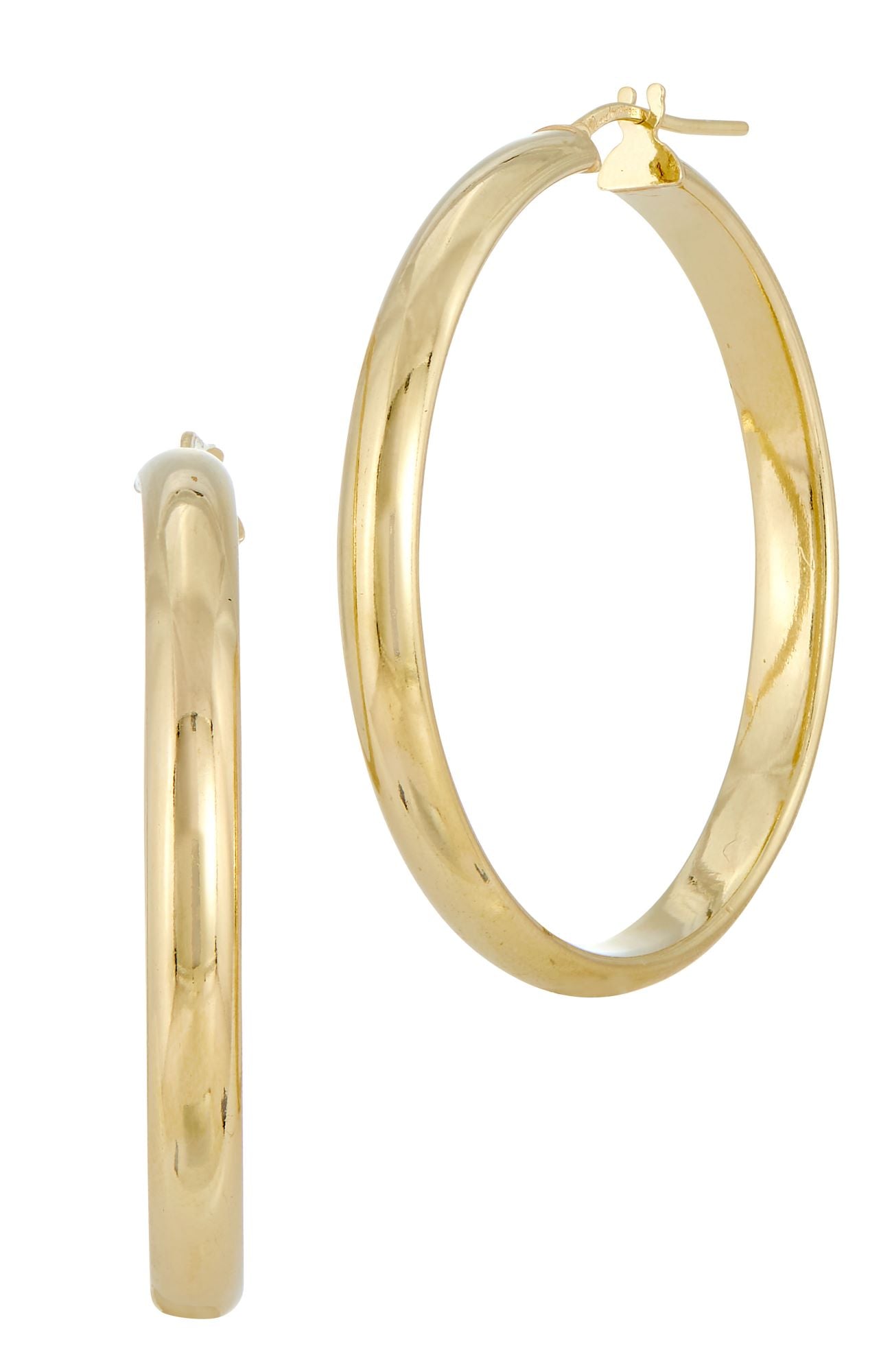 18K ITALIAN GOLD PLATED HOOP 40mm