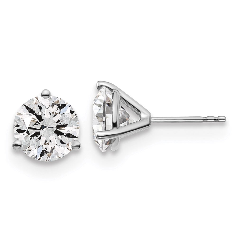 14k White Gold 4 CTW Lab Grown Diamond Stud Earrings