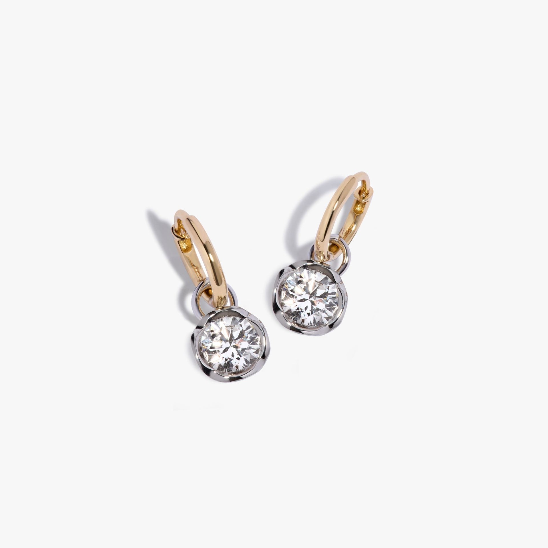 Small Hoop Whoopsie Daisy 1.50ct Diamond Earrings