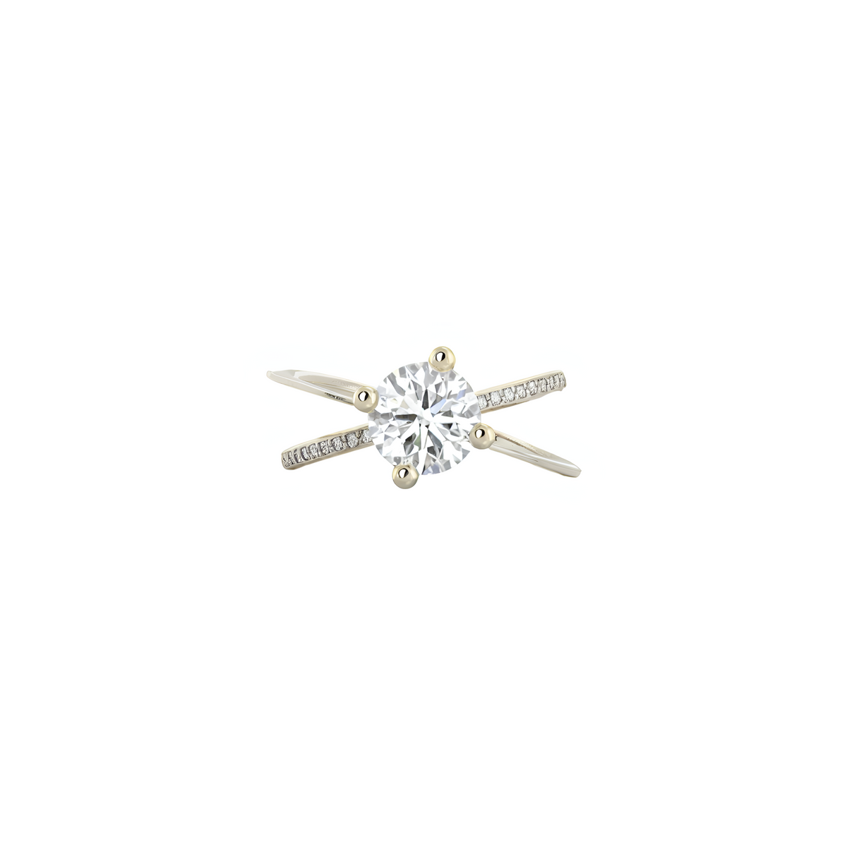 MOON ELLIPSE PAVÉ DIAMOND RING