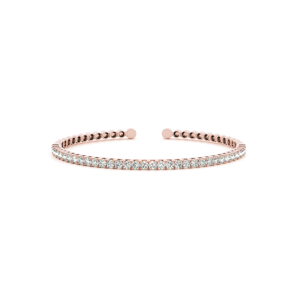 1 ctw Round Lab Grown Diamond Cuff Bracelet