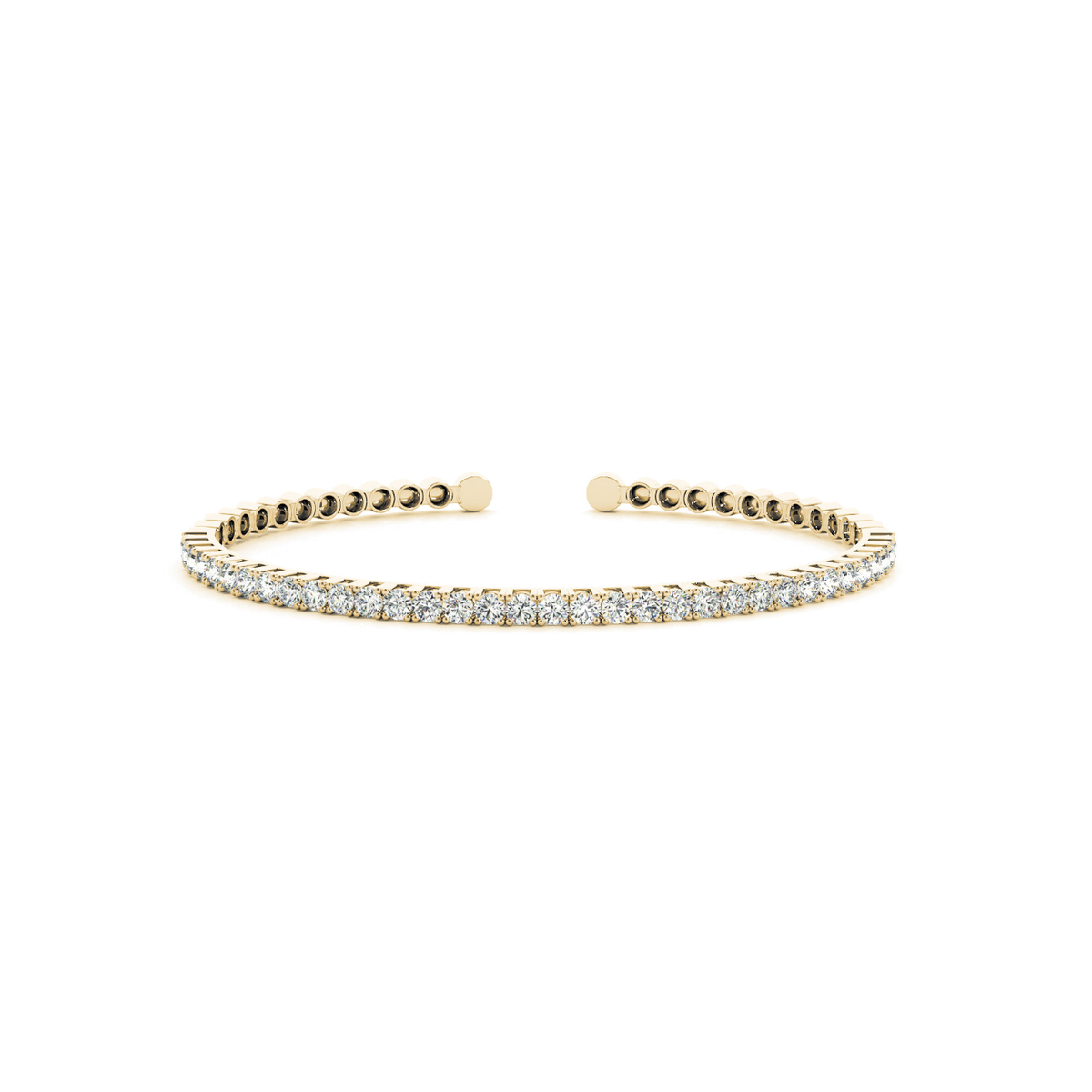 1 ctw Round Lab Grown Diamond Cuff Bracelet