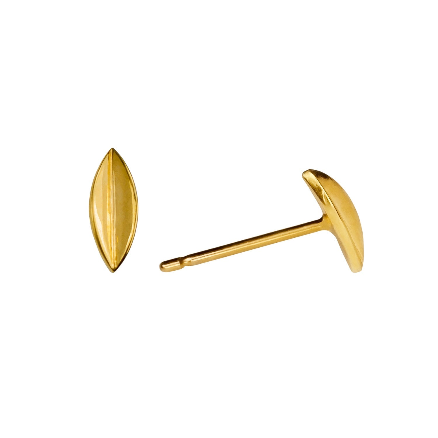 Leaf Earrings - Gold